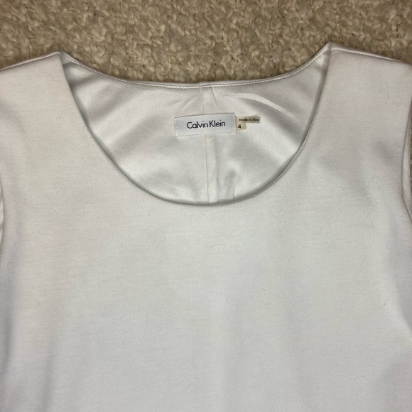 Calvin Klein Zip Up Dress size 4 white/black - Picture 10 of 10